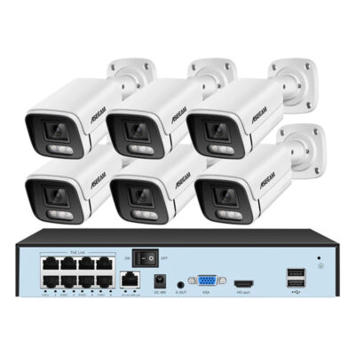 Система видеонаблюдения ASECAM 8MP 4K PoE